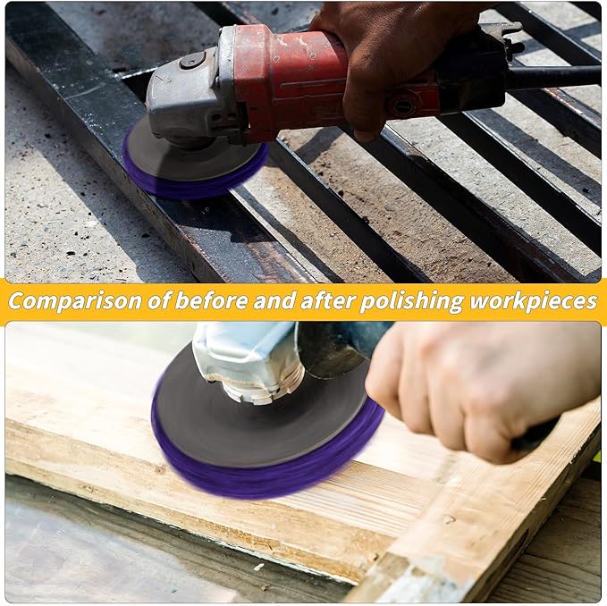 15 Pcs 4-1/2" x 7/8" Strip Discs Bulk, Paint Stripping and Rust Removal Wheels for Angle Grinders, Abrasive Grinding Discs for Metal, Wood, and Fiberglass