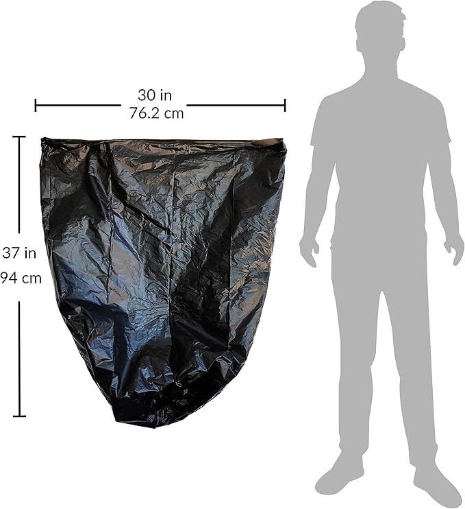 Reli. EcoStrong 16-25 Gallon Trash Bags | 200 Count Bulk | Black | Eco-Friendly | Made from Recycled Material