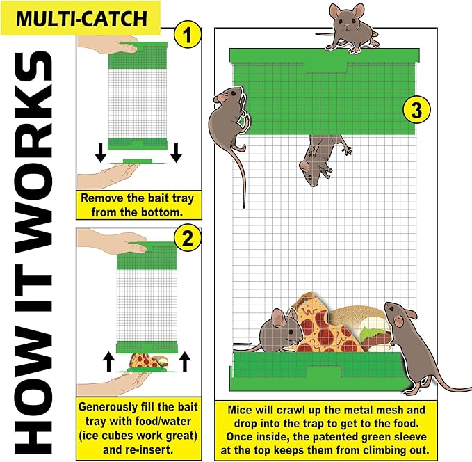 Billy Bob Humane Indoor/Outdoor Catch and Release Mouse Trap Bundle