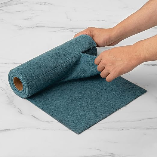 Restaurantware-Clean Tek Professional 11.8 x 11.8 Inch Microfiber Towel Rolls, 30 Reusable Towel Rolls - 30 Tear Away Sheets Per Roll, Perforated, Teal Microfiber Cloth, For All The Cleaning Tasks