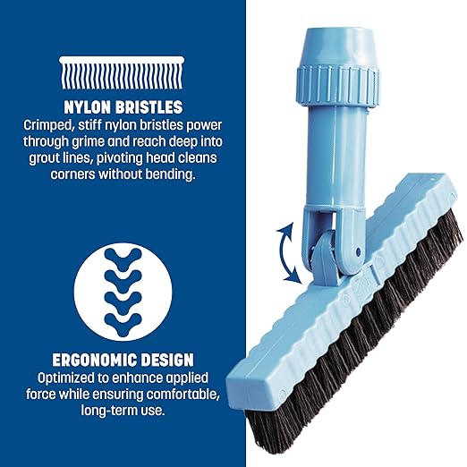Carlisle FoodService Products 36532003 7-.5" Black Pivoting Tile or Grout Brush Head