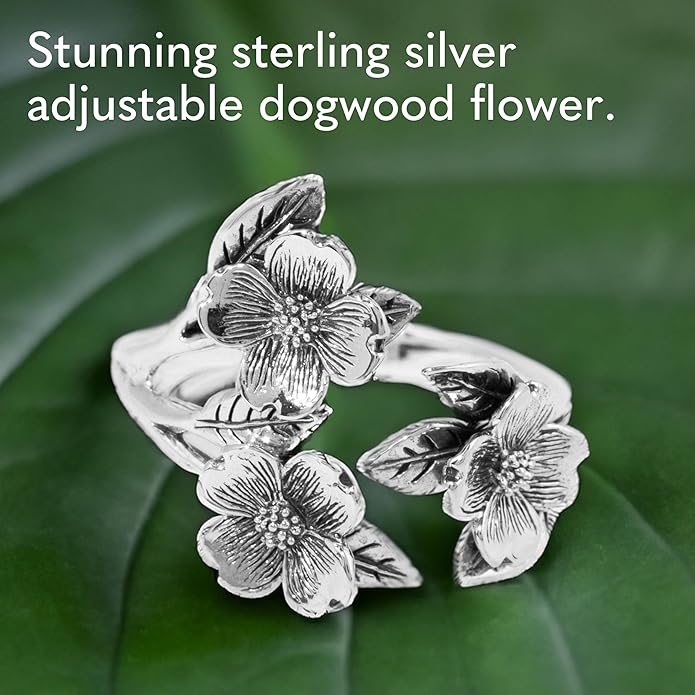 NINA DESIGNS Sterling Silver Rings - Adjustable Ring, Silver Jewelry for Women, 925 Sterling Silver, Gift for Women Women’s Rings