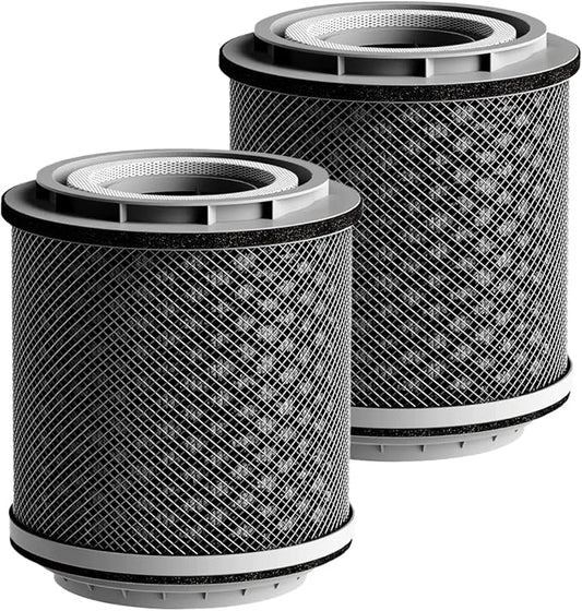 Genuine Replacement HEPA Filter for C1 Air Purifier and Humidifier Combo,99.97% Particle Filtration HEPA Filter with High-Efficiency Activated Carbon for Pets Odors,Smoke,Pollen,Dust(2 Pack)