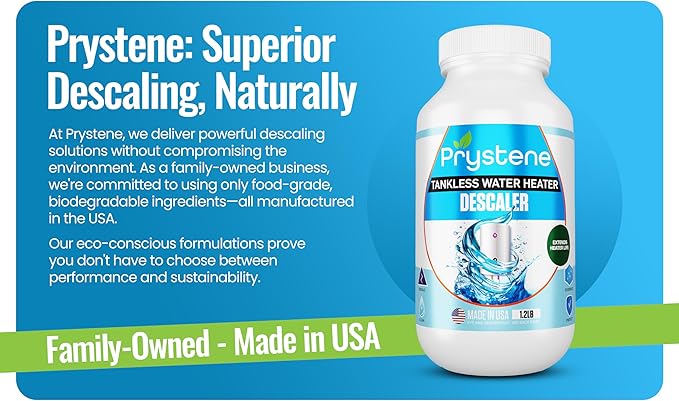 Tankless Water Heater Descaler - Professional Powder Cleaner (1.2 lbs) - Removes Limescale & Restores Efficiency - Compatible with Rinnai, Rheem, Navien, Noritz - Food Grade, Made in USA