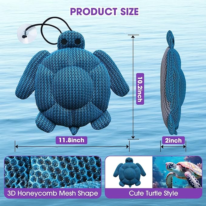 Hot Tub Scum Absorber Accessories for Spa, Turtle Scumbug Skimmer for Hot Tub Pool, Reusable Oil Absorbing Remover Cleaner Sponges for Adults Keeps Your Hot Tub Water Clean