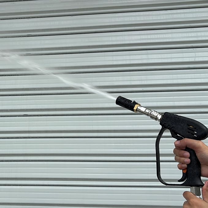 JOEJET Adjustable Downstream Soft Wash Twist Nozzle, 7-12 GPM | 0-60° Adjustable Long Range Spray Nozzle with 1/4" Quick Connect Plug, for Roof Cleaning, 1000-6000 PSI