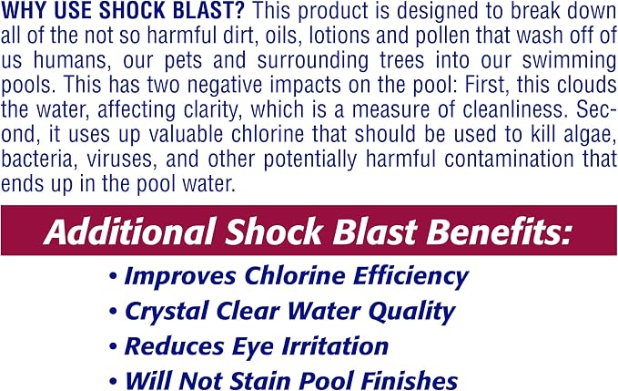 Pool Mate 2-Pounds 12-Pack Non-Chlorine Shock, Chlorine-Free Shock Oxidizer for Pools, Made in USA