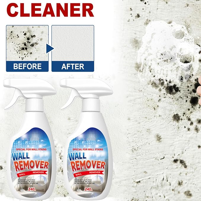 Highly Effective Removal Spray,Fiell Wall Remover,Wall Stain Remover For Painted Walls,WallCleaning Spray,Multi-Surface Cleaning Solution,Dirt, Dust And Stain Remover (3pc)
