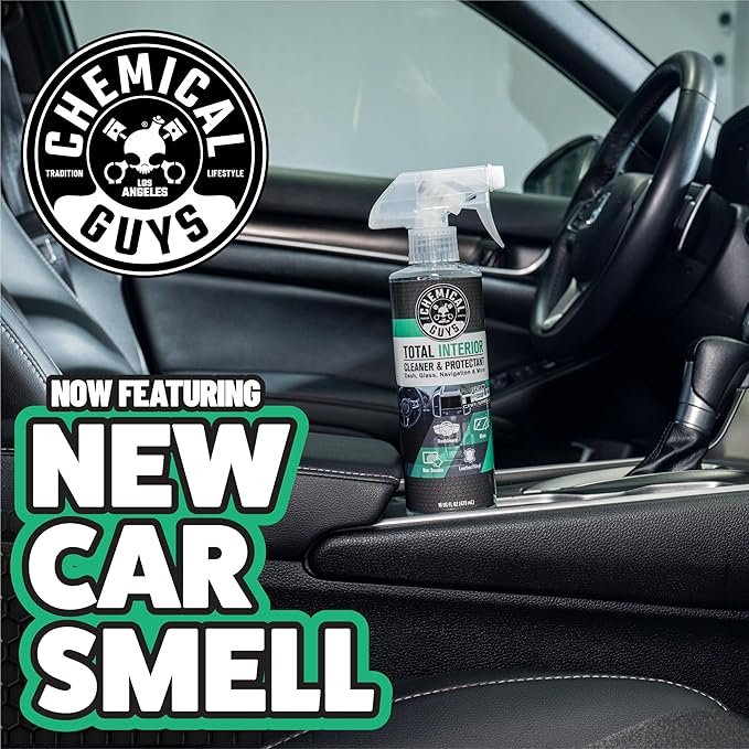 Chemical Guys Total Interior Cleaner Variety Kit With Storage Bag | 3 Scents, Fresh, New Car, & Black Cherry Scents, 3 Microfiber Towels, & Giftable Car Care Bag