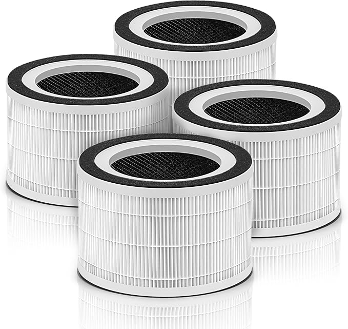 Fillo Replacement Filters Compatible with Afloia Air Filter Replacement Fillo/Halo and Mooka Allo Air Filter, Match ASIN: B088FHCS83/B07JG1R2GB/B09M799DT4/B07WR2CT7V, 4 Packs