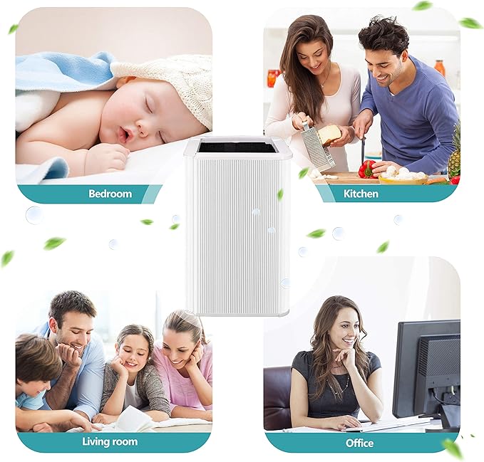 Blue Pure 121 Relacement Filter, Compatible with Blueair Blue Pure 121 Air Purifier, Particle and Activated Carbon Filter Captures Bacteria, Odors, Smoke, Dust