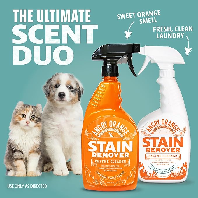ANGRY ORANGE Fresh Scent and Citrus Stain Remover Bundle, 64 Fl Oz (Pack of 1)