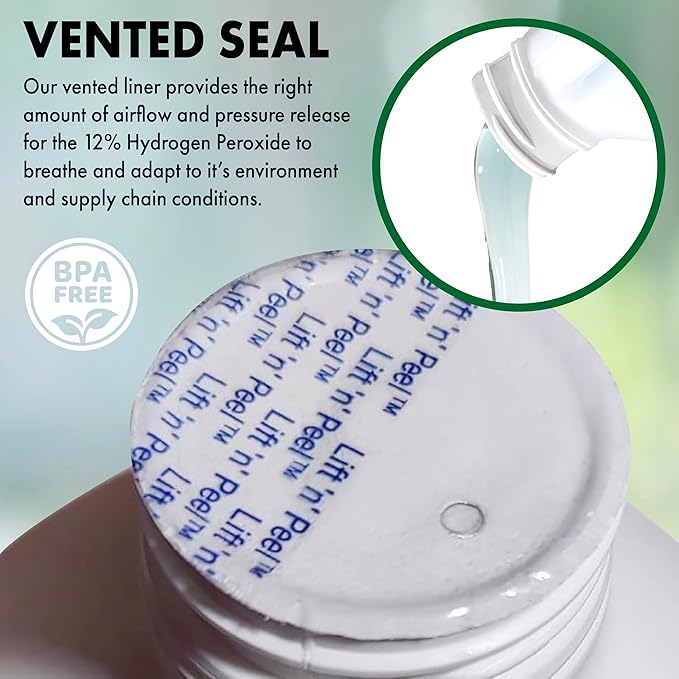 Nature's Freedom 12% Hydrogen Peroxide, Food Grade H2O2 and Purified Water Only, NSF Listed, 1 Gallon Solution