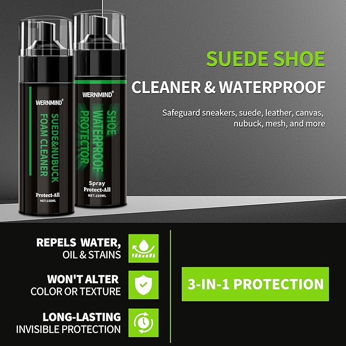 Suede Shoe Waterproof protecter Spray White Shoe Sneaker Cleaner kit Tennis Cleaning Kit Boot Fabric Shoe Cleaner Set