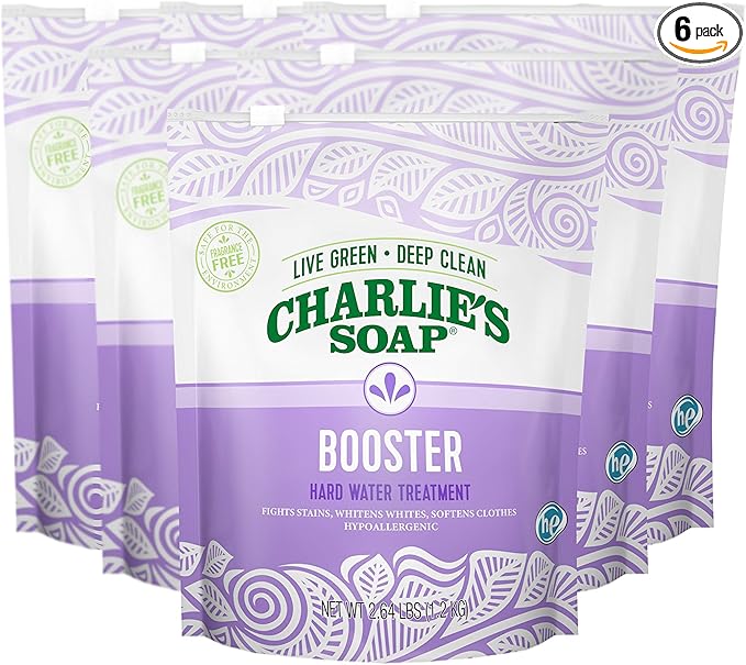 Charlie's Soap - Laundry Booster and Hard Water Treatment (6-Pack)