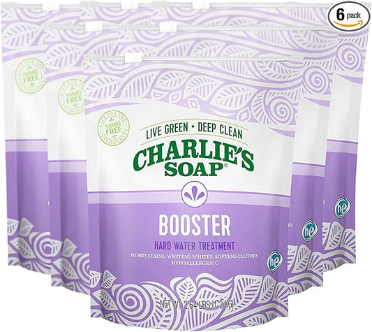 Charlie's Soap - Laundry Booster and Hard Water Treatment (6-Pack)