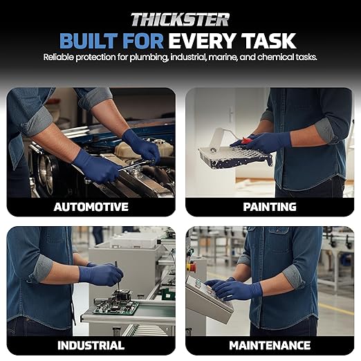 SAS Safety 6604 Thickster X-Large Textured Exam Grade Latex Gloves