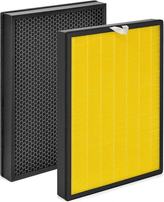 [Pet Care] EverestAir-RF Replacement Filter Compatible with LEVOIT Everest Air EverestAir-P Air Purifier, 3-in-1 H13 True HEPA Activated Carbon Filters, Compared to Part# LRF-E551-WUS, 2-Pack