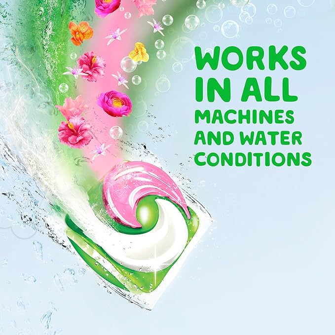 Gain Super Flings Laundry Detergent Pacs, 18 Count, Hibiscus Hula scent, irresistibly clean and fresh washing detergent laundry soap pacs