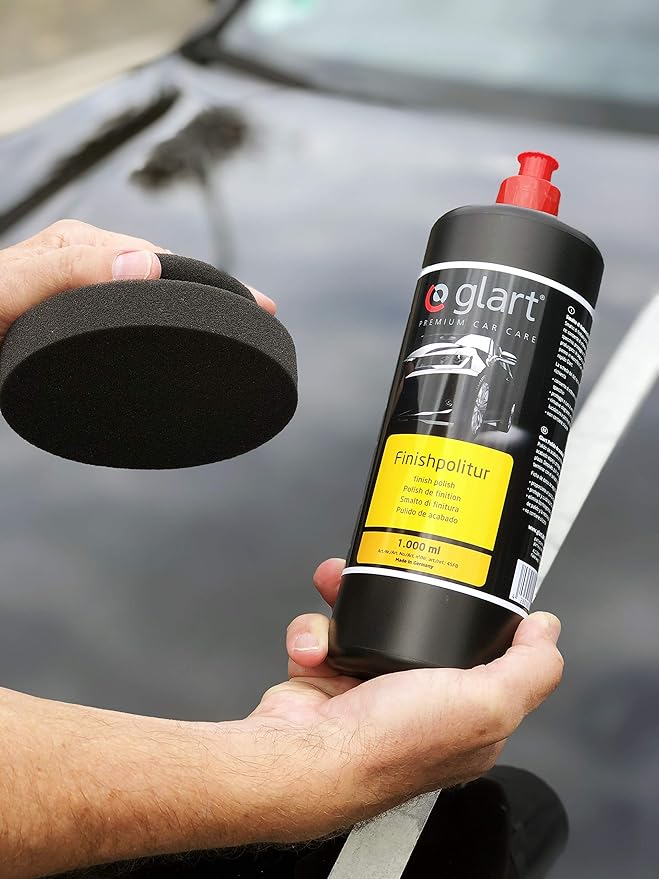 Glart Car Finishing Polish for Deep Shine on Paintwork, Application with a Polishing Machine, 1,000 ml