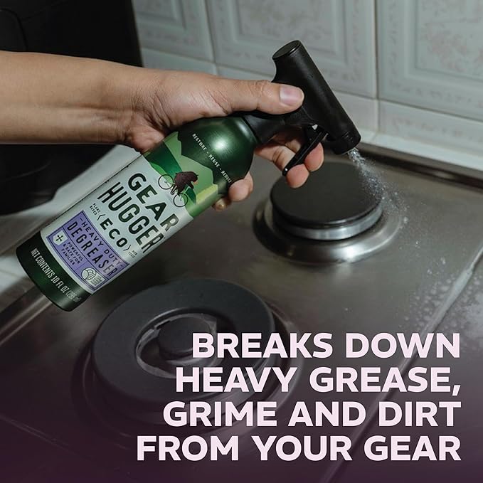 Gear Hugger Degreaser - Eco-Friendly (10 oz, Pack of 2), Degreaser Cleaner Spray - Oven Cleaner, Grill Cleaner & Brake Cleaner, Dissolves Grease & Grime - Plant-Based, No Petroleum, Non-Toxic, No PTFE