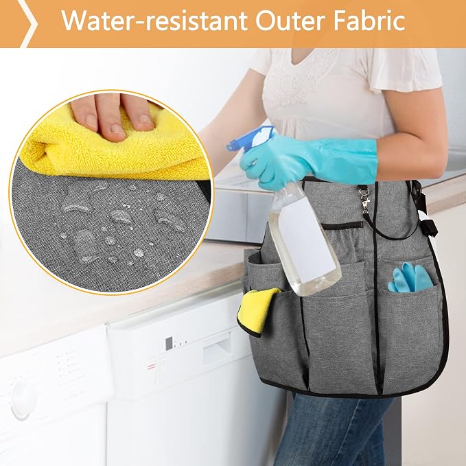 LoDrid Cleaning Supply Caddy with Cleaning Apron