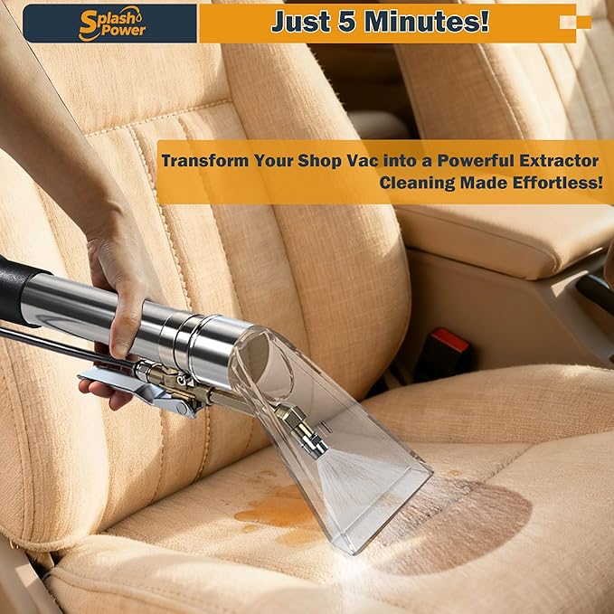 Universal Fit Any Brand‘s Shop Vac Extractor Hose Kit Better Attachment Wet/Dry Vacuum Adapters for Carpet Cleaning Upholstery & Auto Car Detailing