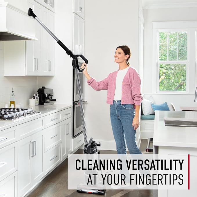 Hoover WindTunnel Tangle Guard Bagless Vacuum Cleaner, Corded Upright Vacuum, HEPA Media Filtration, Anti-Hair Wrap, Headlights, Swivel Steering, Corded Vacuum Cleaners for Home Use