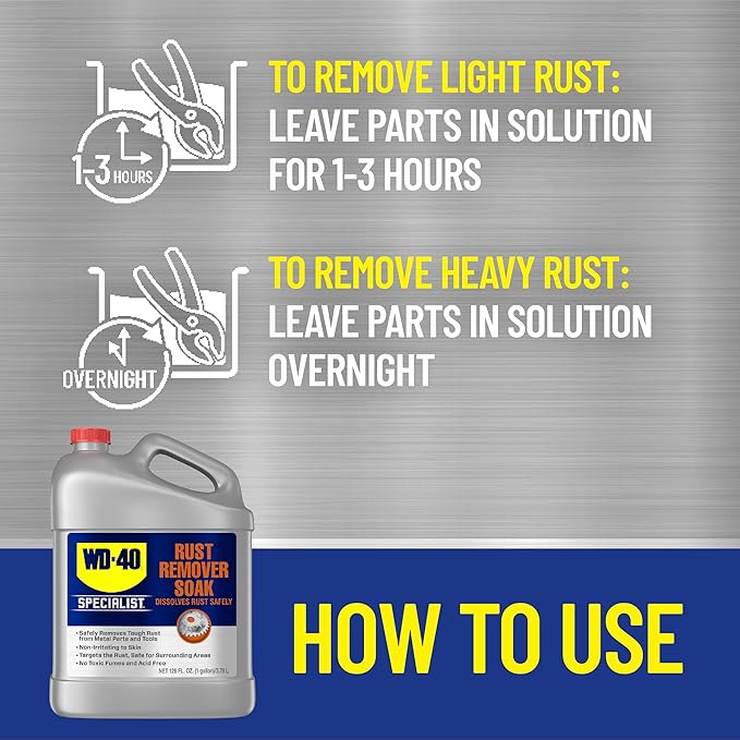 WD-40 Specialist Rust Remover Soak, One Gallon