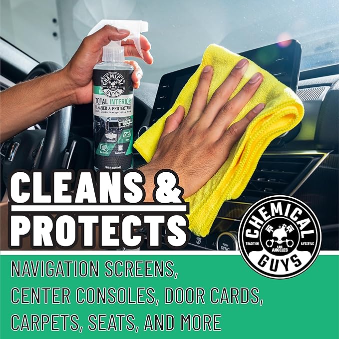 Chemical Guys New Car Scent Detailing Kit with Storage Bag, Air Freshener Spray, Interior Cleaner, Microfiber Towels, and Hanging Air Fresheners, Giftable Car Care Set