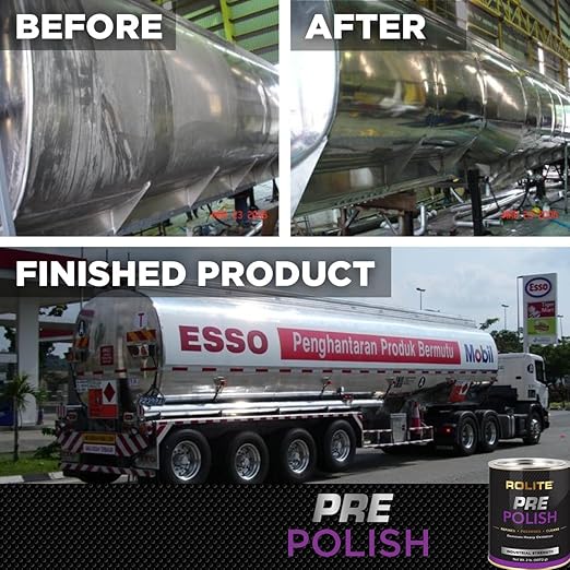 Rolite Pre-Polish Paste 1 Lb Stain Oxidation Remover for Corroded Heavily Oxidized Metals Clear Coated Gel Coated