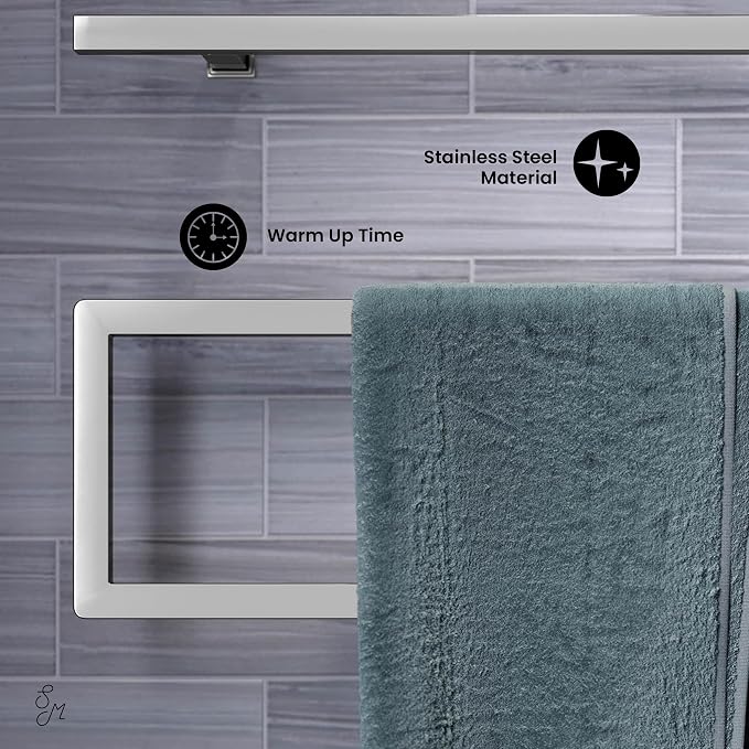 Swiss Madison Voltaire 5-Bar Electric Towel Warmer Heated Towel Racks for Bathroom in Chrome