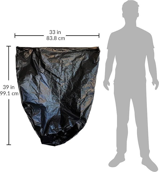 Reli. EcoStrong 33 Gallon Trash Bags | 150 Count Bulk | Black | Eco-Friendly | Made from Recycled Material