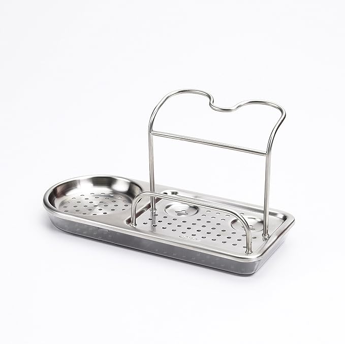 OXO Good Grips Stainless Steel Soap Dispenser & Stainless Steel-Sink Caddy