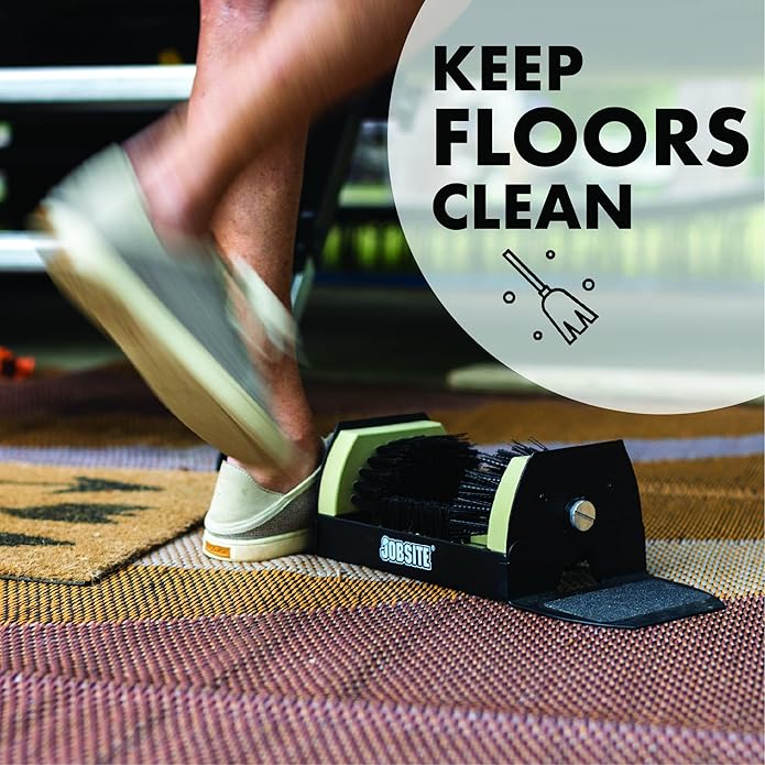 JobSite Boot Dryer with Heavy Duty Boot Scraper - Silent Shoe Dryer & Warmer For Work Boots, Gloves & Shoes - Fanless Convection Dry - Helps Reduce Odor