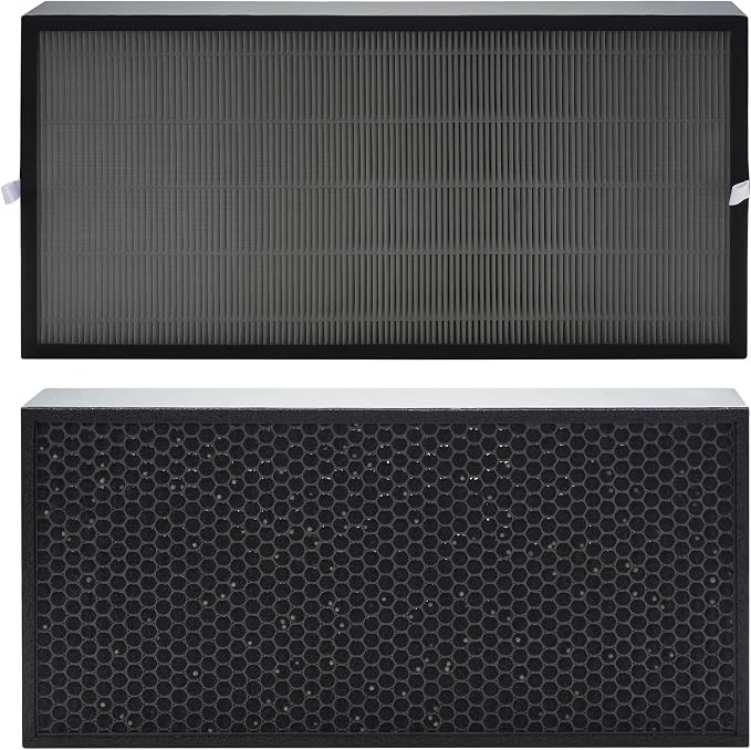 2 Pack 1608 Replacement Filter Compatible with Inofia 1608 PM1608 Air Purifier, Included 2-in-1 H13 True HEPA Filter and activated carbon Filters