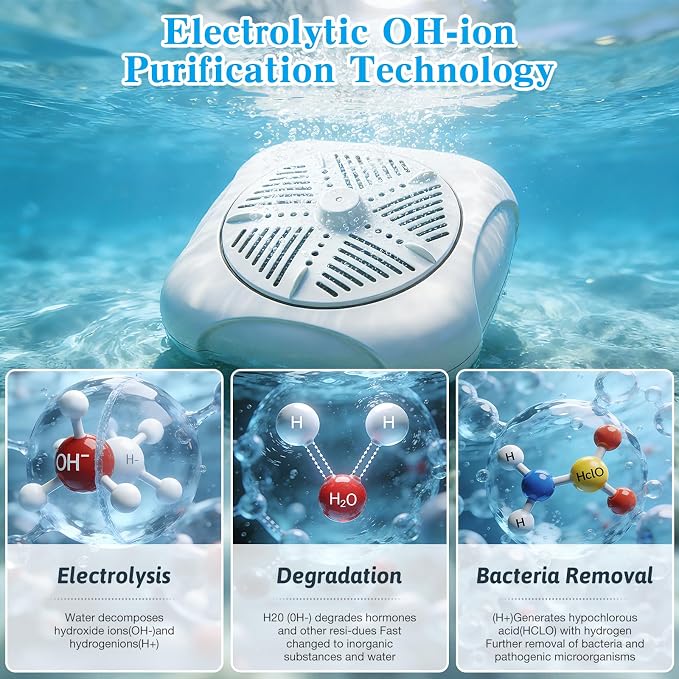 Fruit and Vegetable Washing Machine, Ultrasonic Fruit Veg Cleaner Device with OH-ion Tech, Produce Vegetable Cleaner and Fruit Washer, Plug-In Automatic Veggie Washer for Fruits, Rice, berry