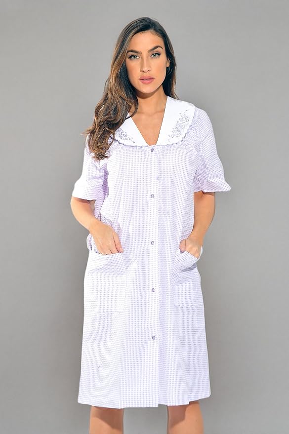 Dreamcrest Short Sleeve Duster Housecoat