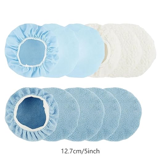 2 Set Car Wax Applicator Pads Car Polisher Pads for Waxing Coatings Polishing (2 Set (Multi))
