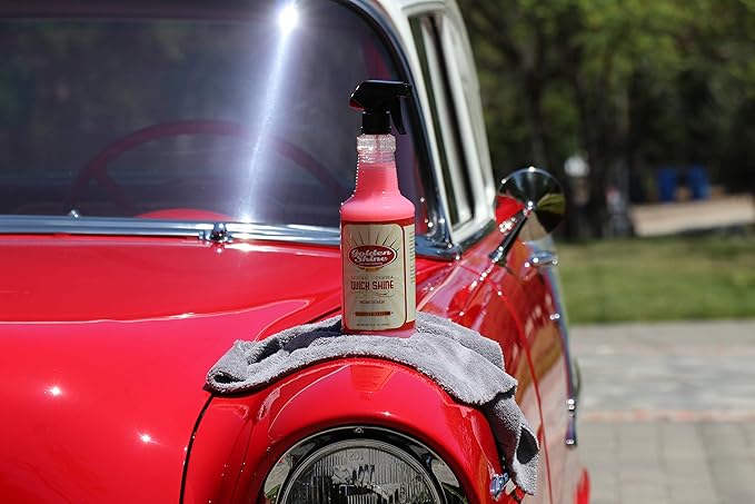 GOLDEN SHINE Quick Shine Instant Detail Spray, 32 Ounce Bottle Cleans and Shines Your Vehicle 10032