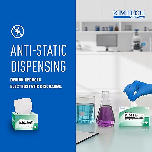 Kimtech Science Kimwipes Delicate Task Wipes (34155), Pop-Up Box, White (60 Boxes of 286 Sheets, 17,160 Sheet Total)