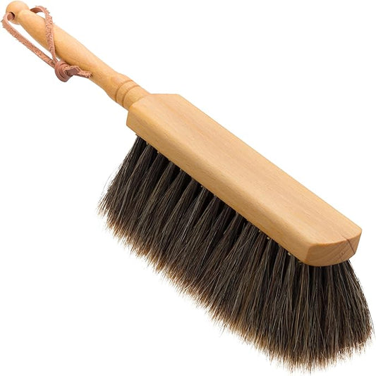 REDECKER Horsehair Brush with Oiled Beechwood Handle, 11-3/4-Inches - Kitchen Bench Brush