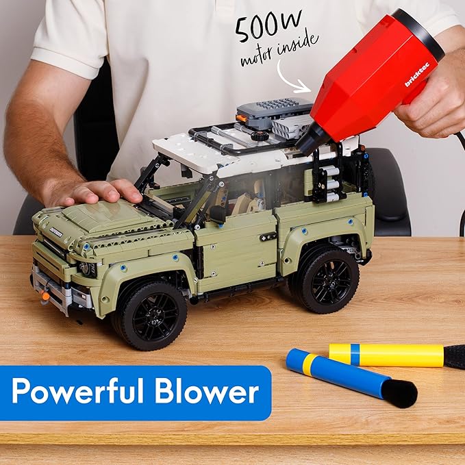 Bricktec Model Duster – Electric Air Duster & Vacuum 2-in-1 | Corded Cleaning Tool for Building Bricks, Models, Miniatures & Hobby Sets
