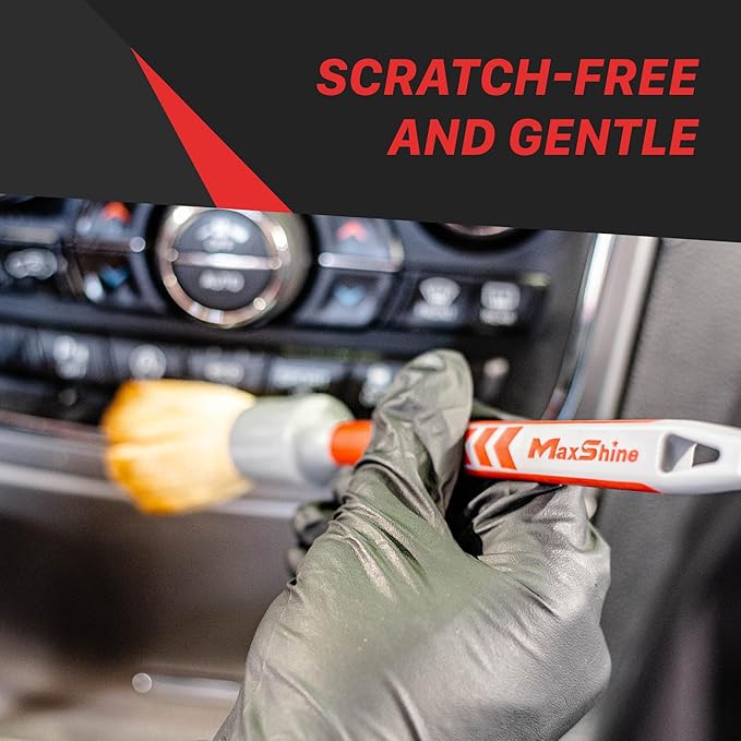 Maxshine Large #14 Universal Ultra Soft Detailing Brush – Professional Brush for Interior, Exterior, Leather Seats, Engine Bay & Wheels – Premium Car Care Detailing Tool