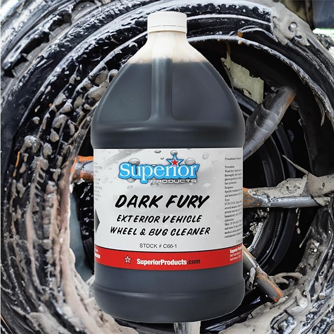 Superior Products Dark Fury (Formerly RAGE) Wheel and Bug Cleaner, 1 Gallon, Made in USA