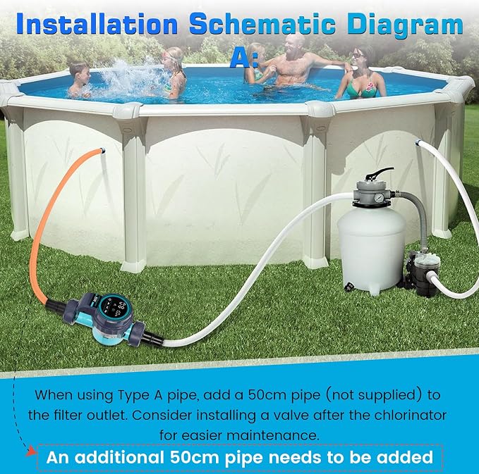 Smart Saltwater Pool Chlorinator System, Up to 21,100 Gallons Pool, Salt Chlorine Generator System Built-in Wi-Fi & App Remote Control, Salt Pool Chlorine Generator with Smart Digital Panel