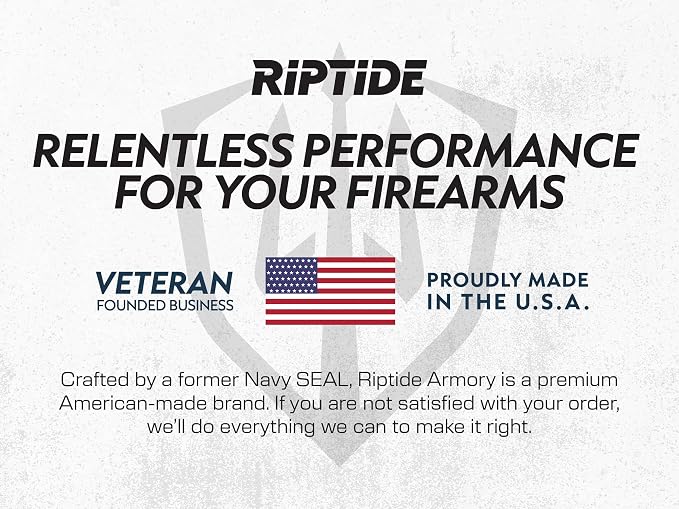 Riptide Armory Advanced Gun Cleaner & CLP+ Graphene 2 Step Kit - Clean, Lube, Protect Long-Lasting Formula - Nano Coat Technology - Veteran Founded & Formulated by Former US Navy Seal