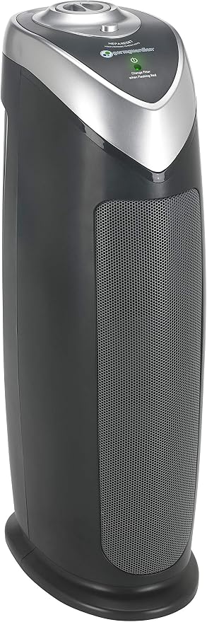 GermGuardian Air Purifier with HEPA 13 Filter, for Home, Bedroom, Allergies, Pet Hair, Removes 99.97% of Pollutants, Covers Large Room up to 740 Sq. Foot Room in 1 Hr, 22", Gray, AC4820