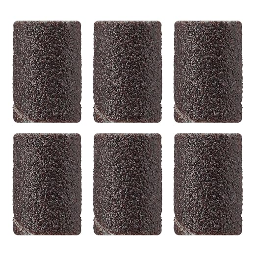 Dremel 438 120-Grit Sanding Bands, 1/4-Inch, 6 Pack