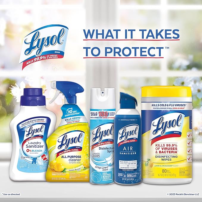 Lysol Disinfecting Handi-Pack Wipes, Lemon and Lime Blossom, 480 Count